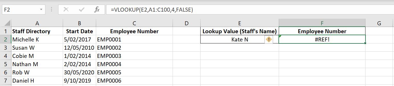 Excel-Vlookup-ref-error-invalid-cell-referenced