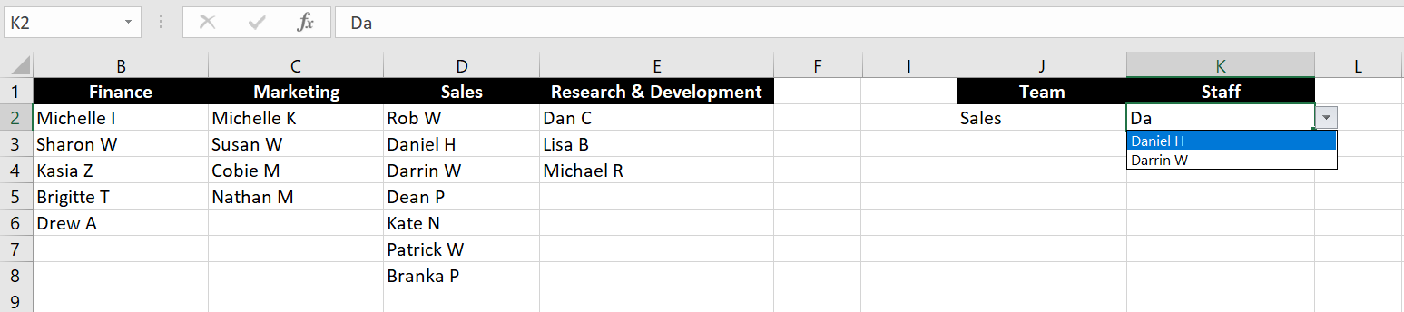 Excel-Searchable-Dynamic-Dropdown-List