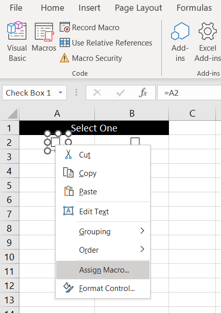 Assign-Macro-Check-Boxes-Excel