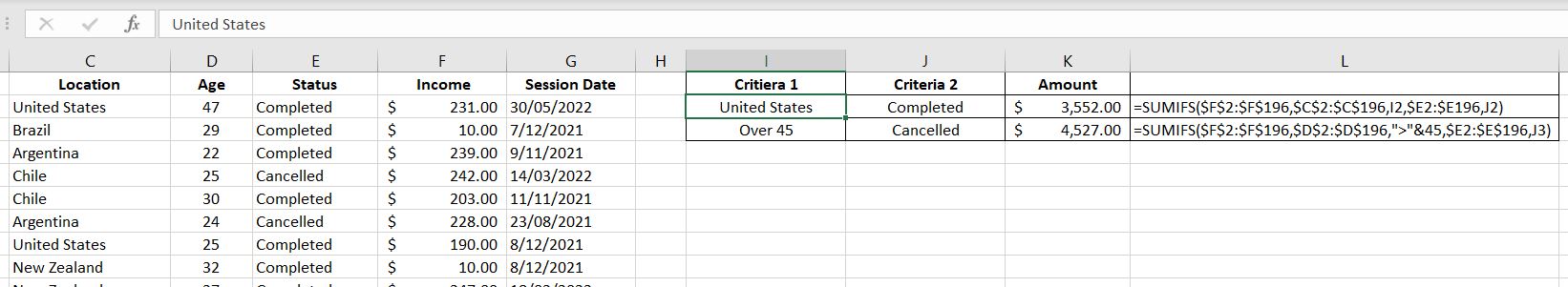 Excel-SUMIFS-function-multiple conditions