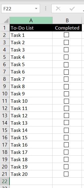 To-Do-Lists-Check-Boxes-Excel